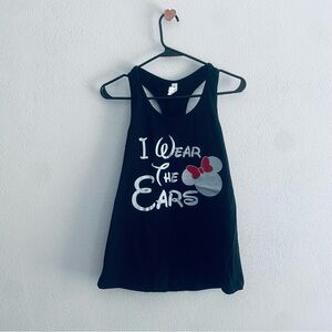 Bella Canvas Airlume jersey black Disney tank top